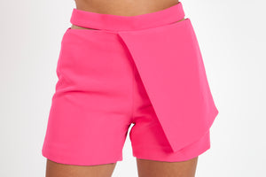 Open Waist Pink Shorts
