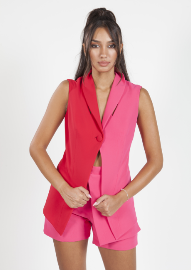 Open Waist Pink Shorts